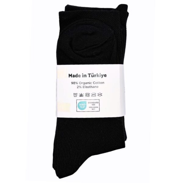 5-pack Svarta Höga Strumpor - Bild 3