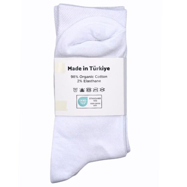 5-pack Vita Höga Strumpor - Bild 4